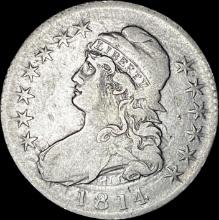 1814 Capped Bust Half Dollar LIGHTLY CIRCULATED