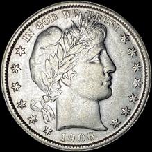 1906-O Silver Barber Half Dollar CLOSELY UNCIRCULATED