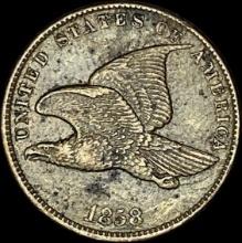 1858 Copper-Nickel Flying Eagle Cent LIGHTLY CIRCULATED
