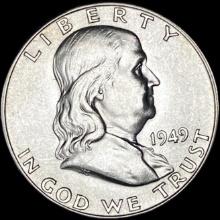 1949-S Silver Half Dollar Franklin UNCIRCULATED