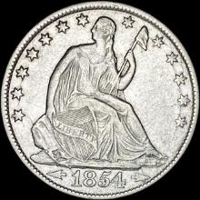 1854-O Silver Half Dollar CLOSELY UNCIRCULATED