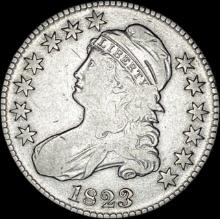 1823 Capped Bust Half Dollar NEARLY UNCIRCULATED