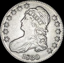 1830 Capped Bust Half Dollar NICELY CIRCULATED