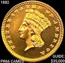 1882 Rare Gold Dollar GEM PROOF CAM