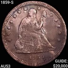 1859-S Seated Liberty Quarter CLOSELY UNCIRCULATED