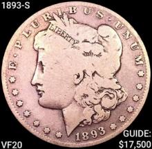 1893-S Morgan Silver Dollar LIGHTLY CIRCULATED