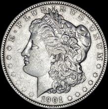 1901 Silver Morgan Dollar NEARLY UNCIRCULATED