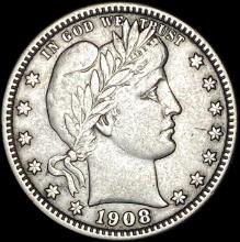 1908 Barber Quarter CLOSELY UNCIRCULATED