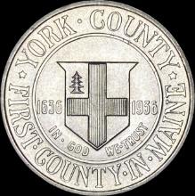 1936 Silver York County Commemorative Half Dollar UNCIRCULATED