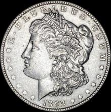 1892 Silver Morgan Dollar CLOSELY UNCIRCULATED
