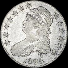 1824 Capped Bust Half Dollar UNCIRCULATED