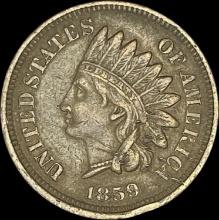 1859 Copper-Nickel Indian Head Cent CLOSELY UNCIRCULATED