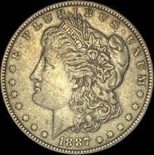 1887 Morgan Silver Dollar NEARLY UNCIRCULATED