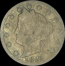 1883 Liberty Head Nickel No Cents NICELY CIRCULATED