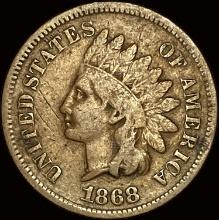 1868 Indian Head Cent LIGHTLY CIRCULATED