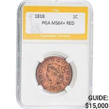 1818 LC Coronet Head PGA MS64+ RED