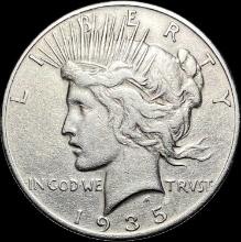 1935 Silver Peace Dollar NEARLY UNCIRCULATED
