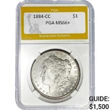 1884-CC Morgan Dollar PGA MS66+ SILVER