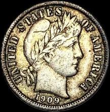 1909 Barber Dime LIGHTLY CIRCULATED