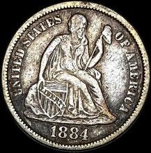 1884 Seated Liberty Dime CLOSELY UNCIRCULATED