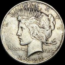 1922 Silver Peace Dollar NEARLY UNCIRCULATED