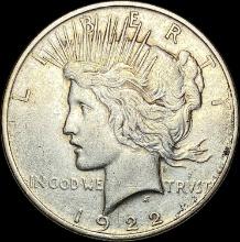 1922 Silver Peace Dollar NEARLY UNCIRCULATED