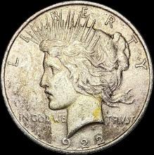 1922 Silver Peace Dollar CLOSELY UNCIRCULATED