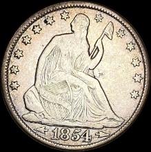 1854-O Silver Seated Liberty Half Dollar NEARLY UNCIRCULATED