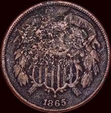 1865 Copper 2 Cents HIGH GRADE