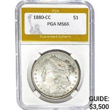 1880-CC Morgan Dollar PGA MS66 SILVER