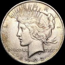 1922 Silver Peace Dollar NEARLY UNCIRCULATED