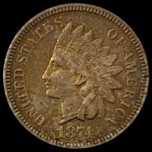 1874 Indian Head Cent CLOSELY UNCIRCULATED
