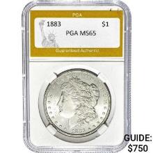 1883 Morgan Silver Dollar PGA MS65
