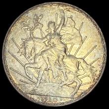 1910 Mexico Silver Peso CLOSELY UNCIRCULATED