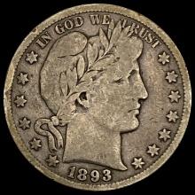 1893-S Barber Half Dollar NICELY CIRCULATED