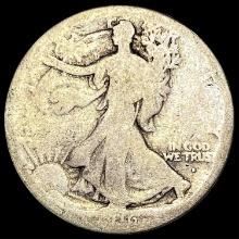 1916-S Walking Liberty Half Dollar LIGHTLY CIRCULATED