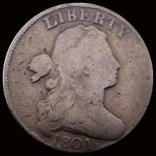 1801 Draped Bust Large Cent NICELY CIRCULATED