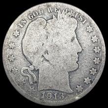 1913 Barber Half Dollar NICELY CIRCULATED NICELY CIRCULATED