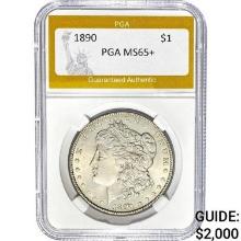 1890 Morgan Silver Dollar PGA MS65+
