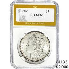 1902 Morgan Silver Dollar PGA MS66