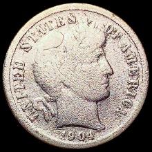 1904-S Barber Dime NICELY CIRCULATED