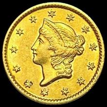 1853 Rare Gold Dollar CHOICE AU