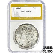 1898-S Morgan Dollar MS64 SILVER