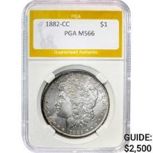 1882-CC Morgan Dollar PGA MS66 SILVER