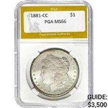 1881-CC Morgan Dollar PGA MS66 SILVER