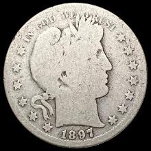 1897-S Barber Half Dollar NICELY CIRCULATED