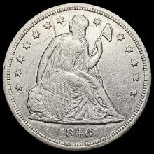 1846 Seated Liberty Dollar CLOSELY UNCIRCULATED CLOSELY UNCIRCULATED