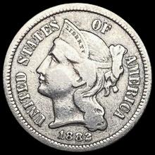 1882 Nickel Three Cent LIGHTLY CIRCULATED