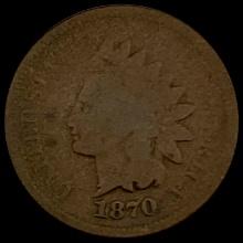 1870 Indian Head Cent NICELY CIRCULATED