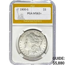 1900-S Morgan Dollar PGA MS63+ SILVER